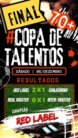 Resultado Copa Garotos de Talentos 70+ 0612